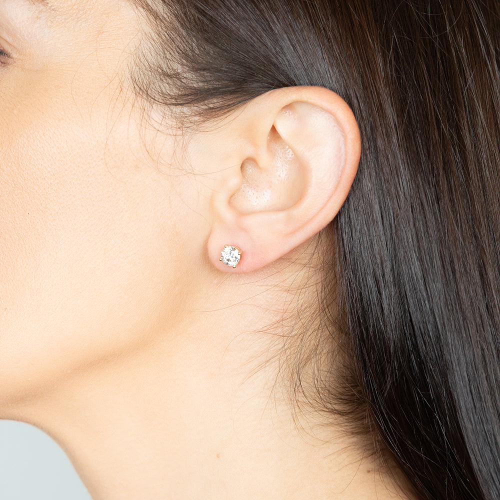 Buy Lab Grown Diamond Solitaire/Stud Earrings Online | Starkle